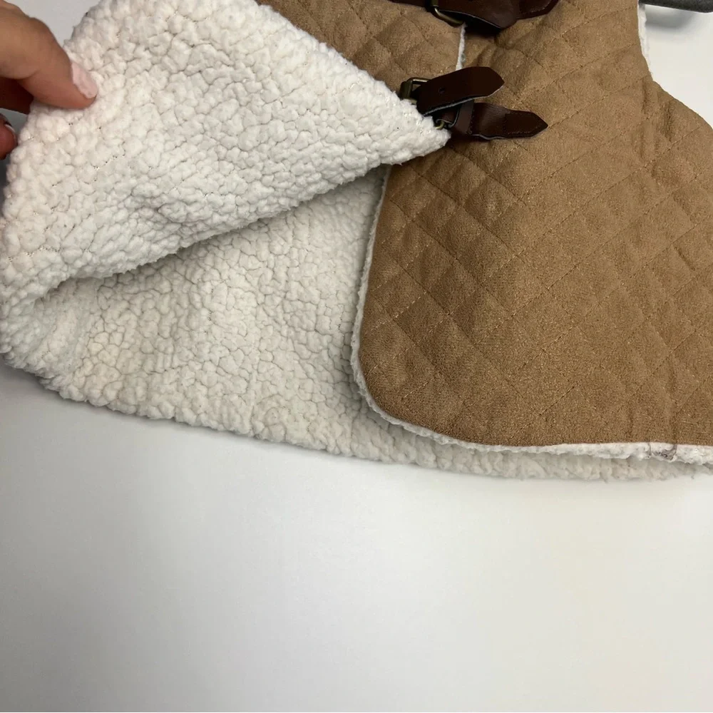 Gymboree Toddler Girls‎ Sherpa Lined Quilted Vest Brown Size 3T
